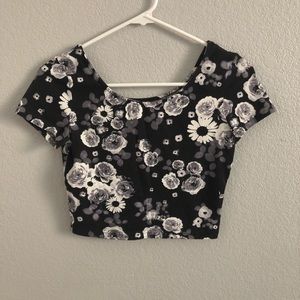 H&M floral crop top